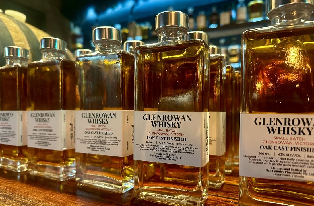 Bottles of Glenrowan Whisky Oak Cast Finished